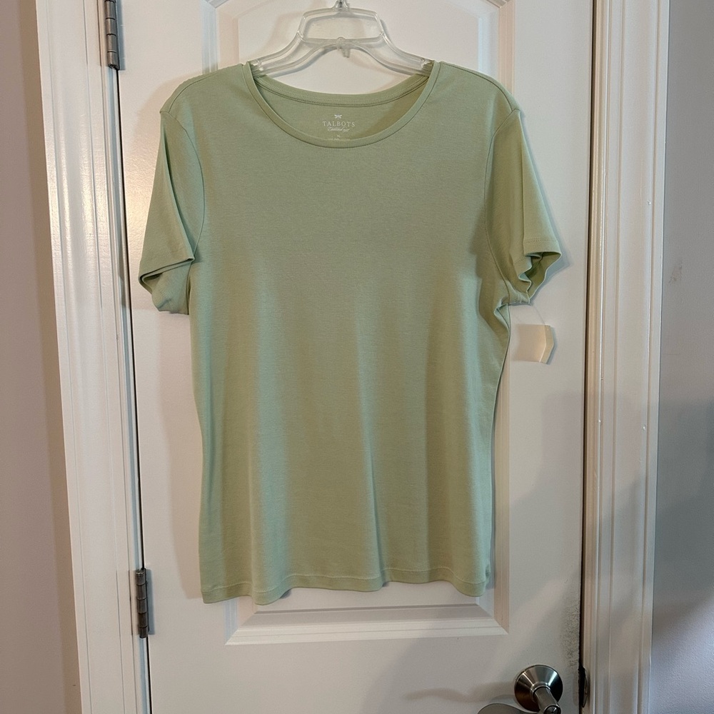 Talbots Green Short Sleeve Tee Top